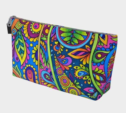 Pouch (fabric - two sizes) Crazy Paisley
