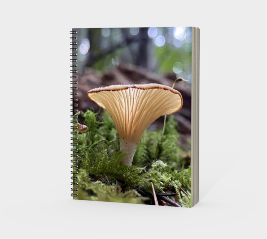 Spiral Notebook (portrait) Mushroom Glow