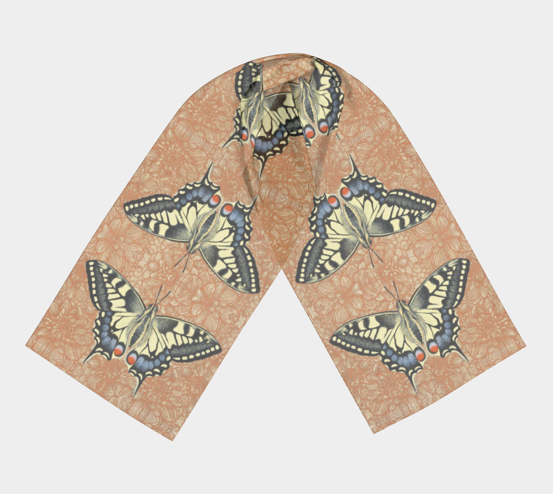 Scarf (two sizes) Swallowtail Butterfly Six