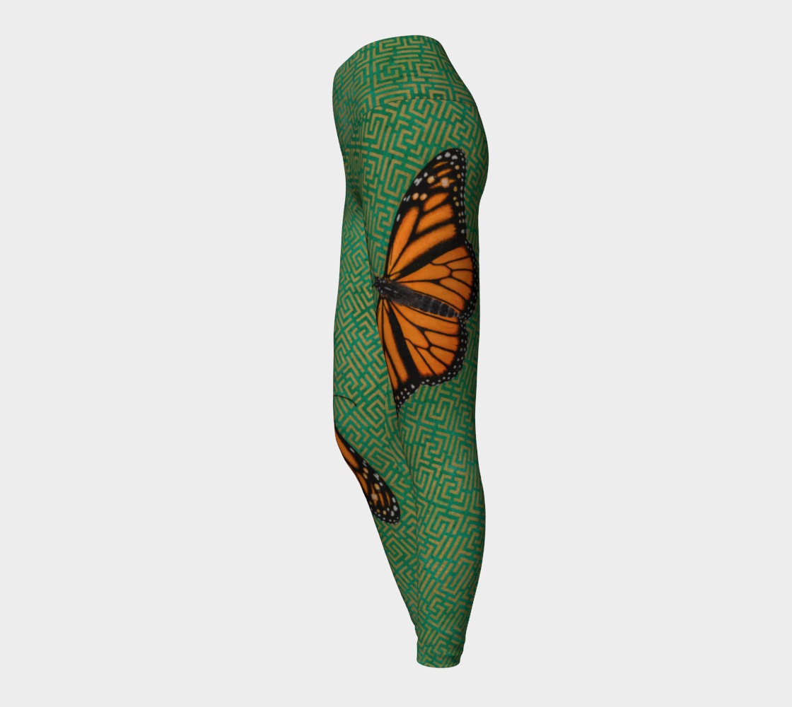 Yoga Leggings - Monarch Butterfly