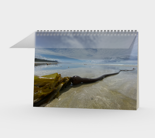 Spiral Notebook (landscape) Long Beach Kelp