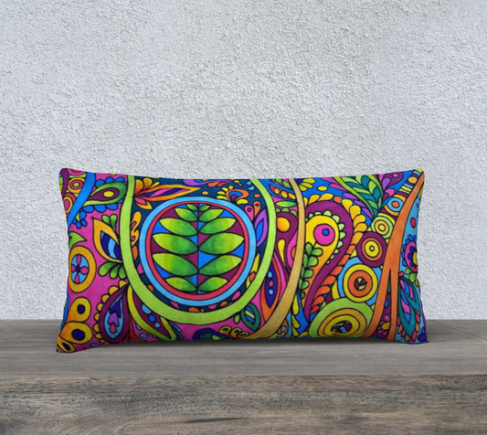 Cushion Cover (24" x 12") Crazy Paisley