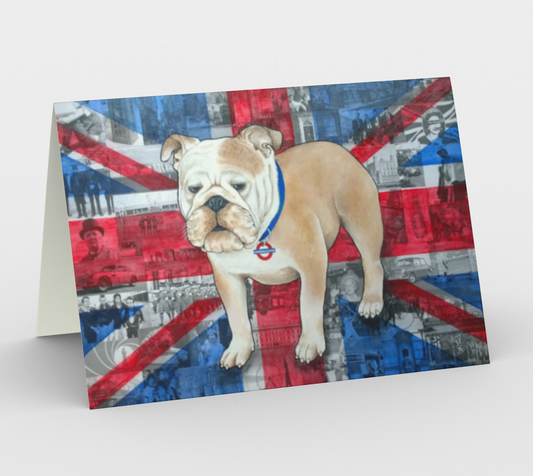 Card (blank inside) - British Bulldog