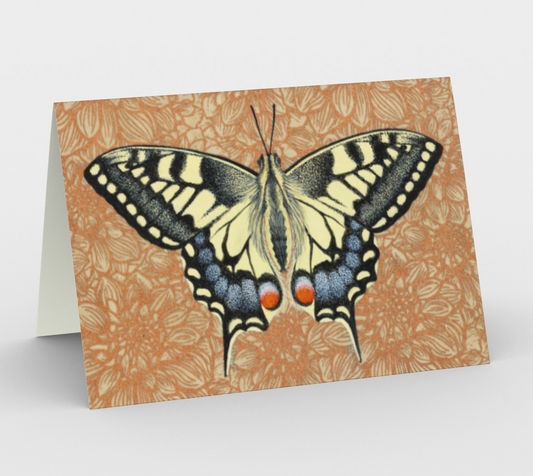 Card (blank inside) - Swallowtail Butterfly