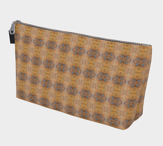 Pouch (fabric - two sizes) Infinity Rust