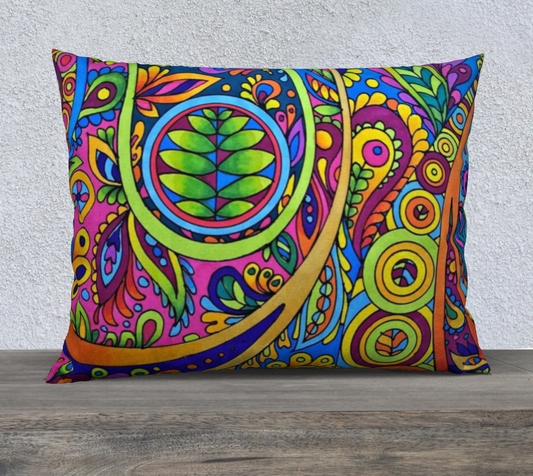 Cushion Cover (26" x 20") Crazy Paisley
