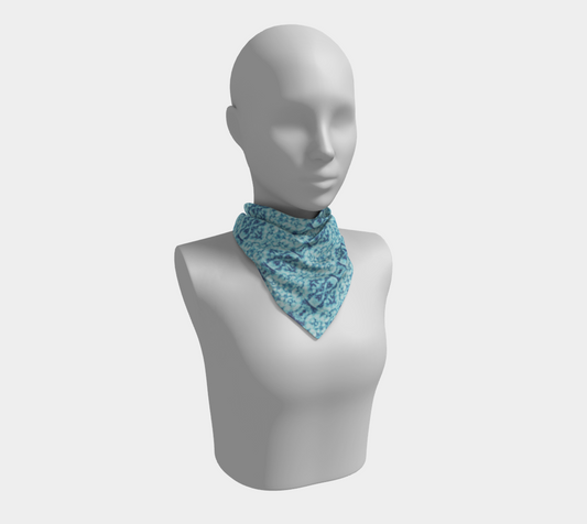 Scarf (square) Country Blue ll