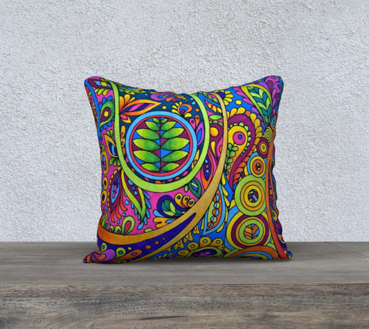Cushion Cover (18" x 18") Crazy Paisley