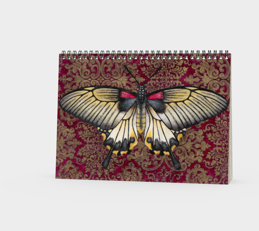 Spiral Notebook (landscape) Great Mormon Butterfly