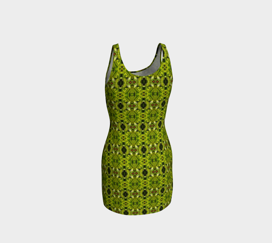 Dress (fitted) Retro Green