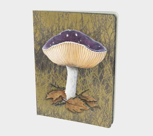 Notebook (large) Purple Mushroom