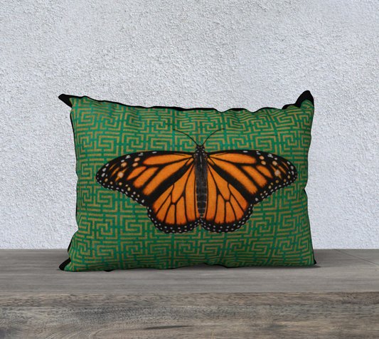 Cushion Cover (20" x 14") Monarch Butterfly Border