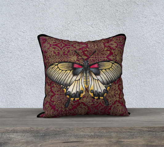 Cushion Cover (18" x 18") Great Mormon Butterfly