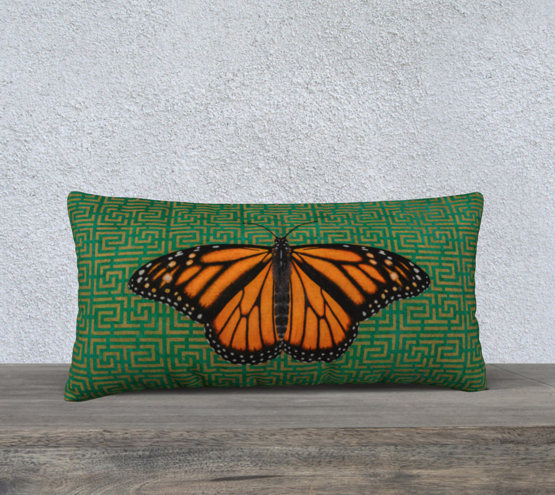 Cushion Cover (24" x 12") Monarch Butterfly