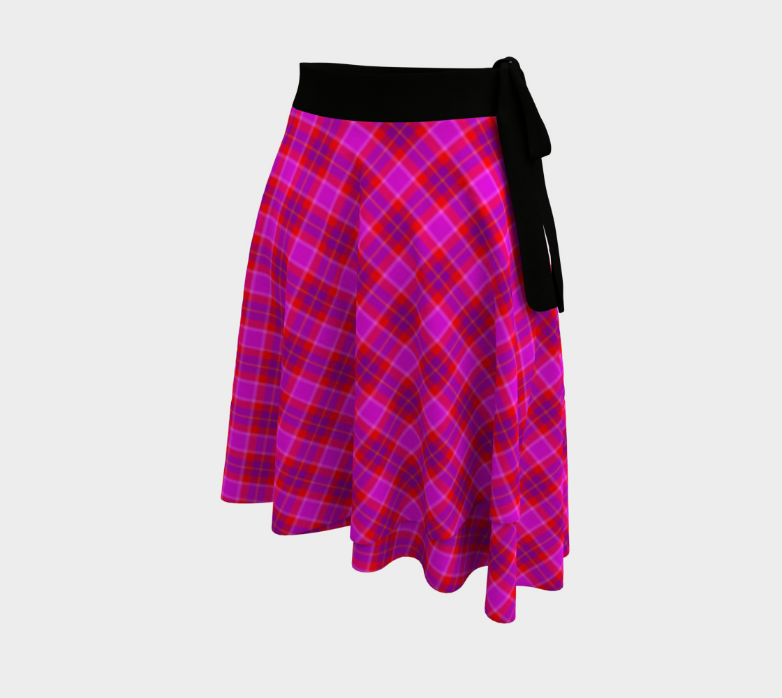 Wrap Skirt - Pink Tartan