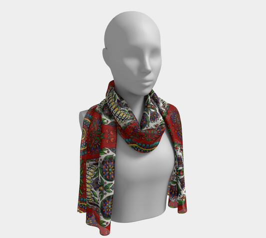 Scarf (two sizes) Red Skull