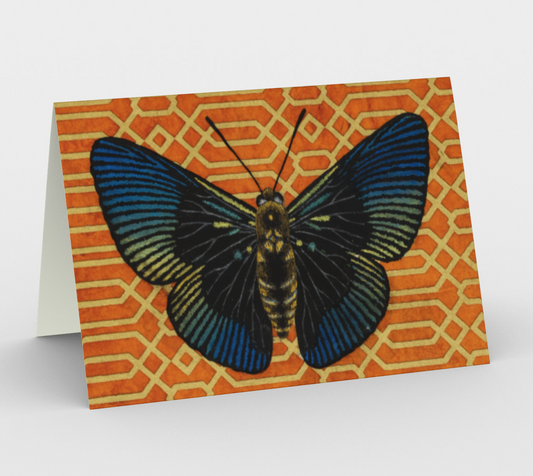 Card (blank inside) - Blue Butterfly