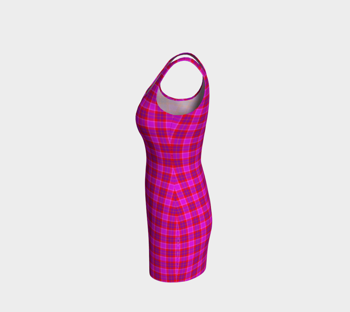 Dress (fitted) Pink Tartan