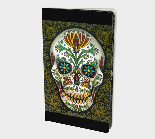 Notebook (small) Gold Skull l