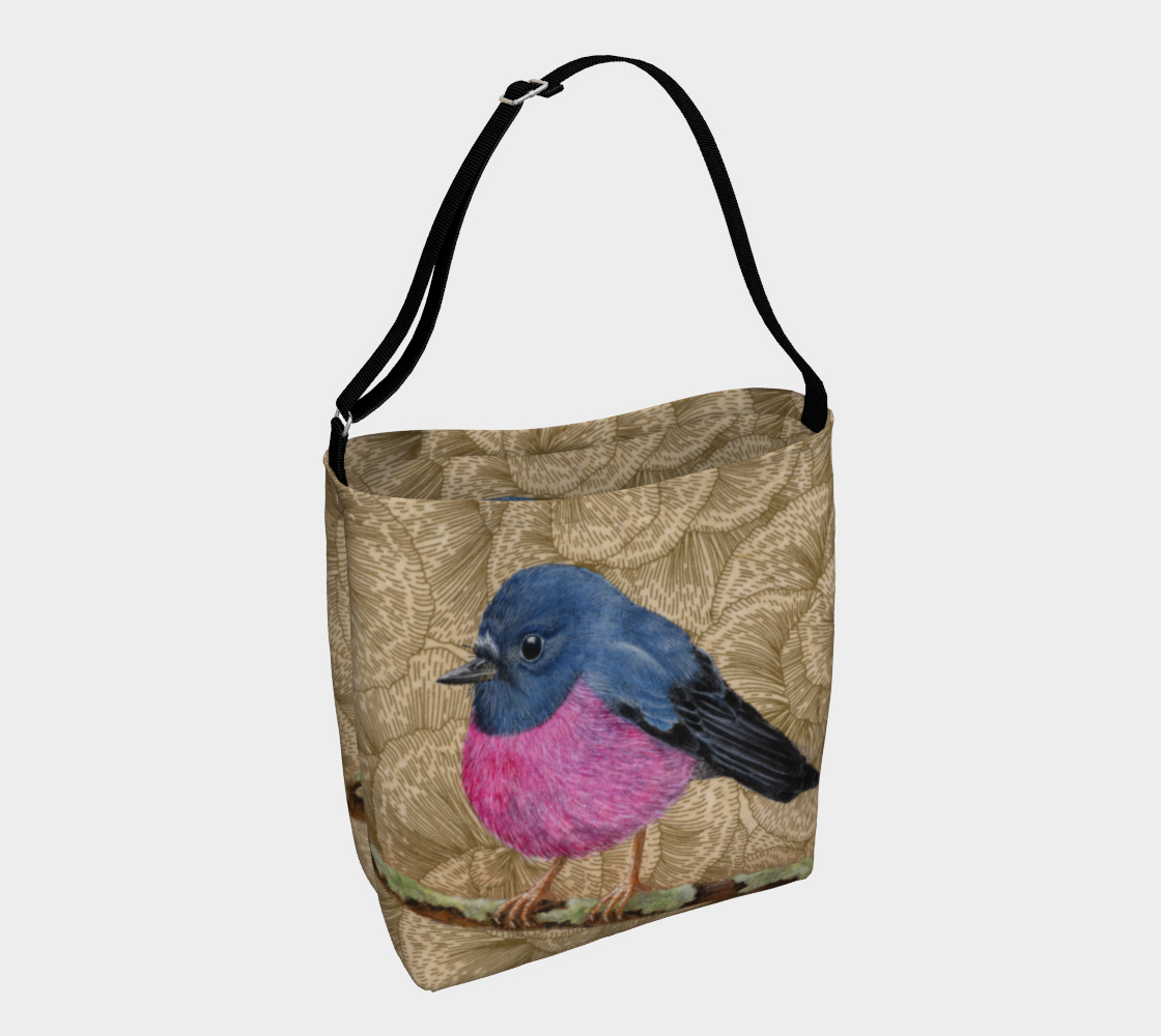 Tote Bag (Day Tote) Pink Robin