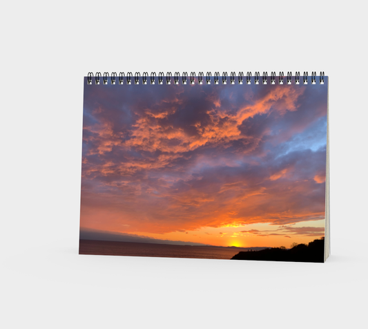 Spiral Notebook (Landscape) Victoria Sunset