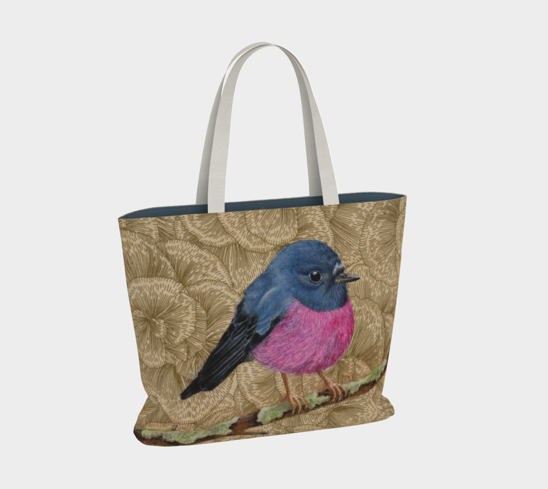 Tote Bag (Large Tote) Pink Robin