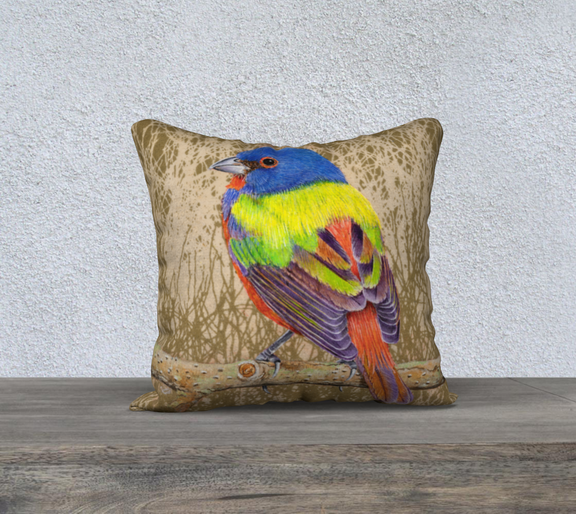 Cushion Cover (18" x 18") Painted Bunting