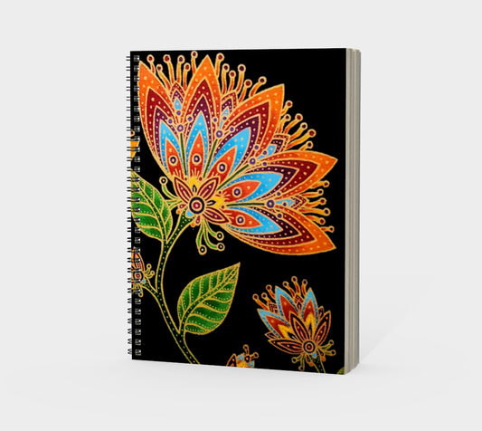 Spiral Notebook (portrait) Fab Floral