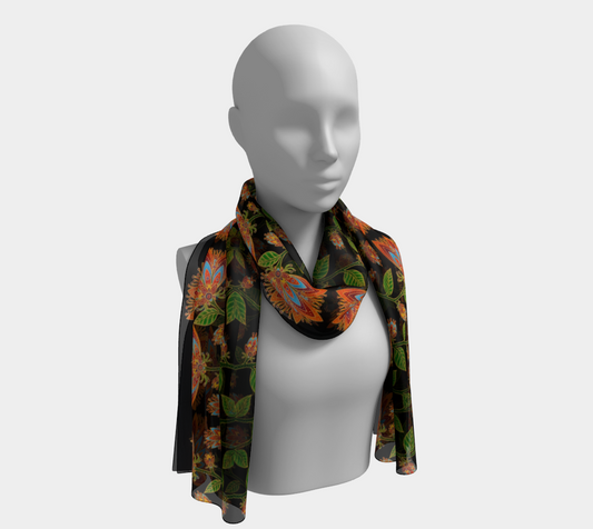 Scarf (two sizes) Fab Floral Edge
