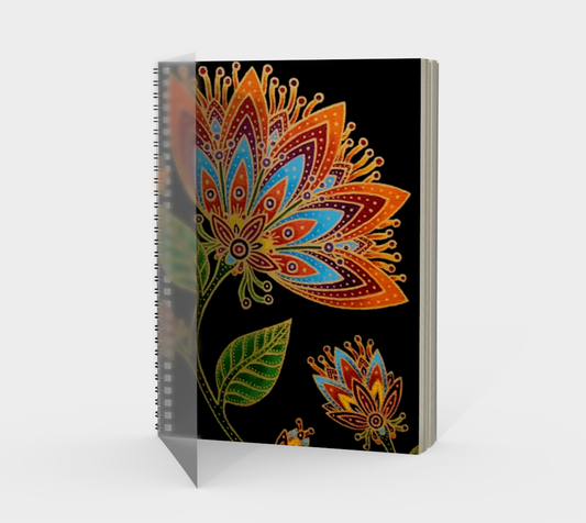 Spiral Notebook (portrait) Fab Floral