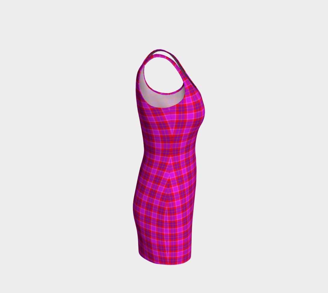Dress (fitted) Pink Tartan