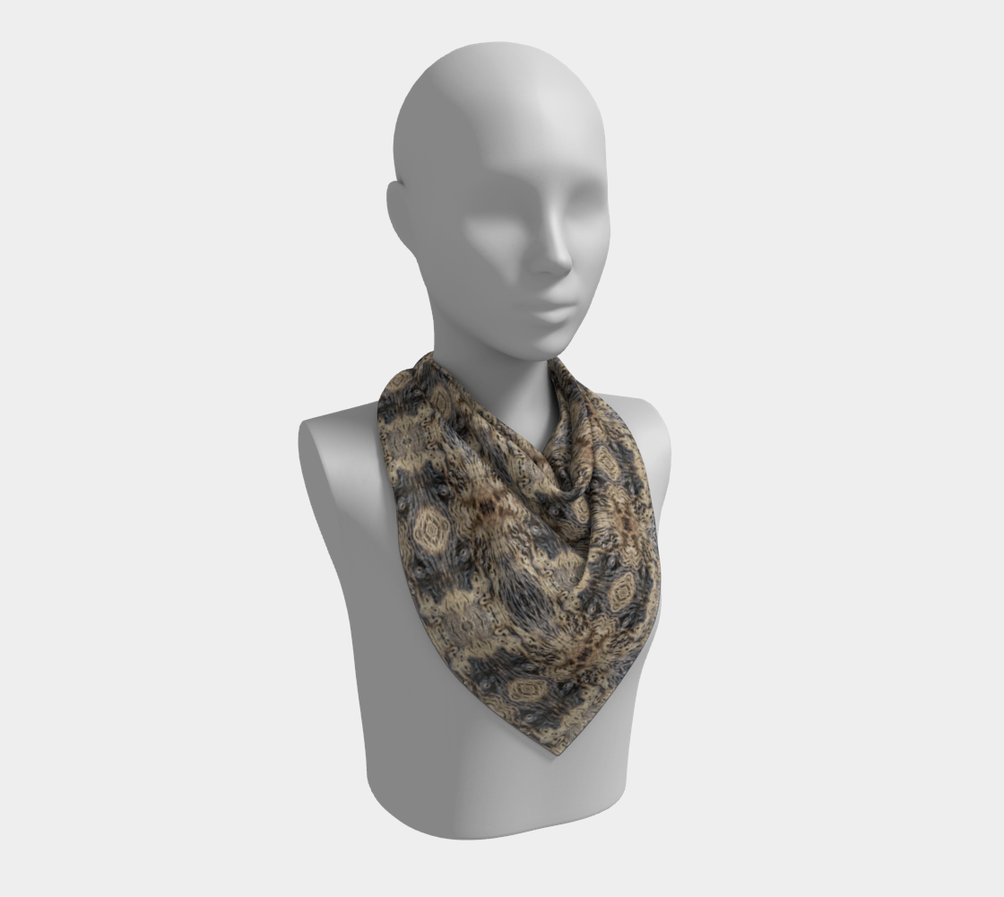 Scarf (square four sizes) Abstract Wood
