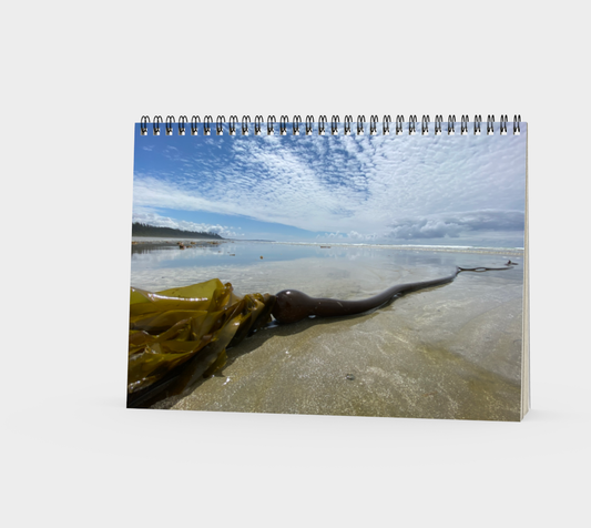 Spiral Notebook (landscape) Long Beach Kelp