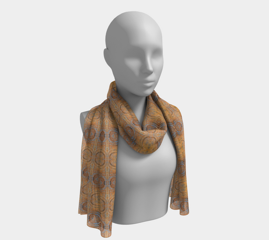 Scarf (two sizes) Blue Rust