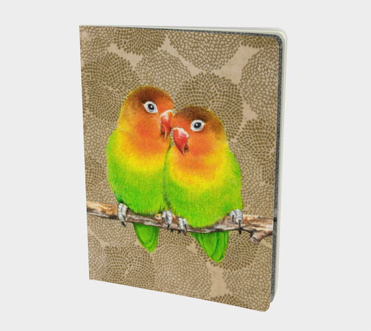 Notebook (large) Lovebirds