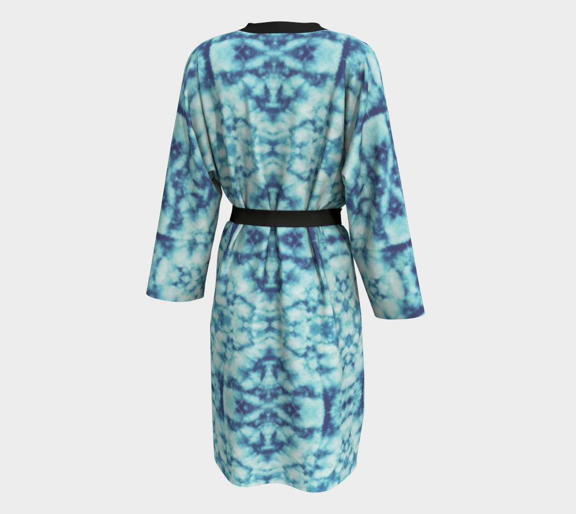 Peignoir Robe (two sizes) Country Blue