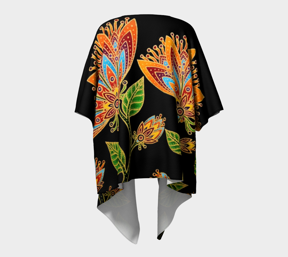Draped Kimono - Fab Floral