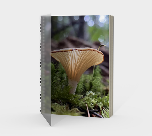 Spiral Notebook (portrait) Mushroom Glow