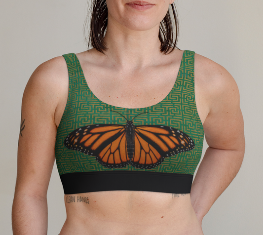 Scoop Bralette - Monarch Butterfly