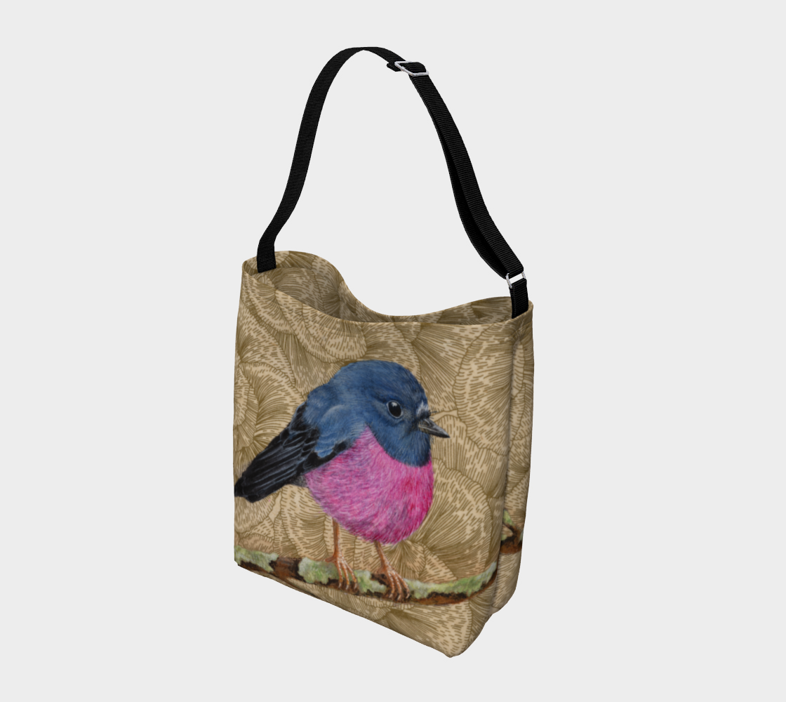 Tote Bag (Day Tote) Pink Robin